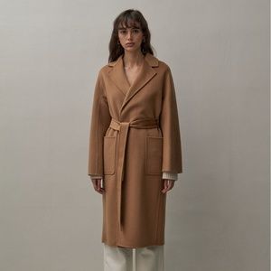 COPY - The Curated Wool Cashmere Classic Coat in Camel